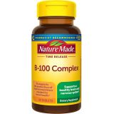 Nature Made Time Release Vitamin B-100 High Potency B Complex, Dietary Supplement for Nervous System Function Support, 60 Time Release Tablets, 60 Day Supply