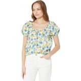 Kate Spade New York Floral Medley Puff Sleeve Top
