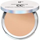 IT Cosmetics Your Skin But Better CC+ Airbrush Perfecting Powder - Medium Tan (W) - Camouflage Pores, Dark Spots & Imperfections - With Peptides, Silk, Niacin & Hydrolyzed Collagen