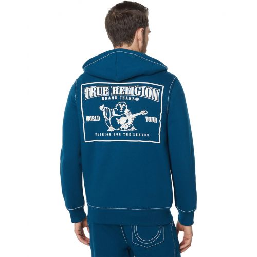 트루릴리젼 True Religion Big T Zip-Up Logo Hoodie