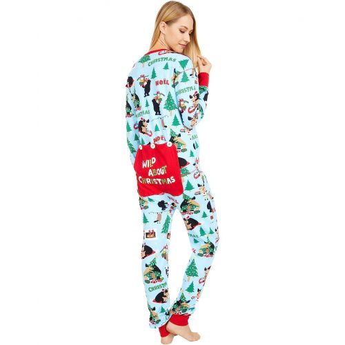  Little Blue House by Hatley Wild About Christmas Adult Union Suit One-Piece