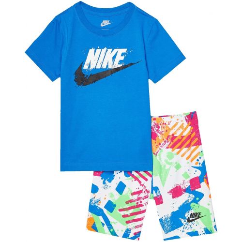 나이키 Nike Kids Sportswear Thrill T-Shirt and Shorts Set (Toddler/Little Kids)