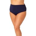 Anne Cole Plus Size Convertible Shirred High-Low Bottoms