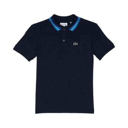 라코스테 Lacoste Kids Short Sleeve Cotton Polo Shirt (Infant/Toddler/Little Kids/Big Kids)