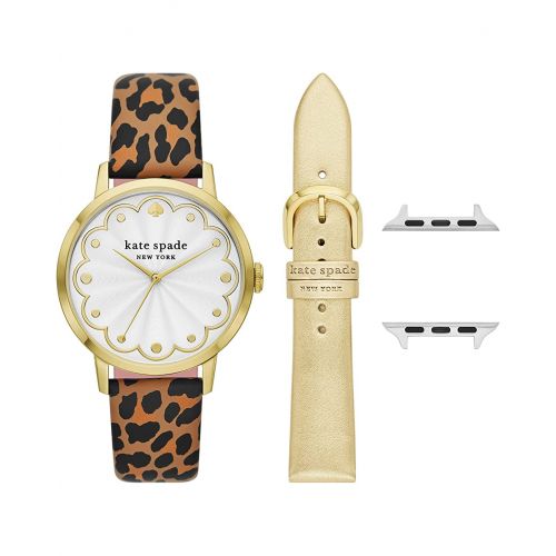 케이트스페이드 Kate Spade New York 38 mm Metro Watch and Apple Strap Gift Set - KSS0149SET