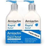 AmLactin Rapid Relief Restoring Lotion + Ceramides Twin Pack, (2) 7.9 Ounce Bottles, Paraben Free (0781712890)