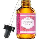 Sea Buckthorn Seed Oil by Leven Rose, 100% Pure Unrefined Cold Pressed Anti Aging Acne Treatment for Hair Skin and Nails 1 oz