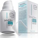 SeboCalm Redness Relief Face Moisturizer - Vegan Hypoallergenic Soothing Rosacea or Acne Prone Anti Itch Skin Care Cream for Facial Sensitive Oily and Combination Skin