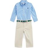 Polo Ralph Lauren Kids Poplin Shirt & Stretch Chino Pants Set (Infant)