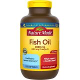Nature Made Fish Oil 1000 mg, 250 Softgels Value Size, Omega 3 Supplement For Heart Health