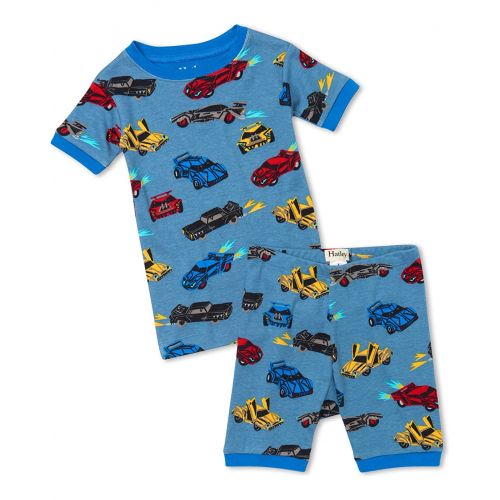 해틀리 Hatley Kids Cars Organic Cotton Short Pajama Set (Toddler/Little Kids/Big Kids)