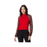 Tommy Hilfiger Long Sleeve Mixed Media Top