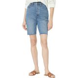 Madewell High-Rise Long Denim Shorts in Brightwood Wash