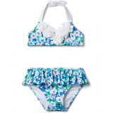 Janie and Jack Floral Two Piece Swimsuit (Toddler/Little Kids/Big Kids)