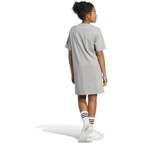 아디다스 adidas Essentials 3-Stripes Single Jersey Boyfriend T-Shirt Dress