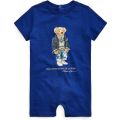 Polo Ralph Lauren Kids Polo Bear Cotton Jersey Shortall (Infant)