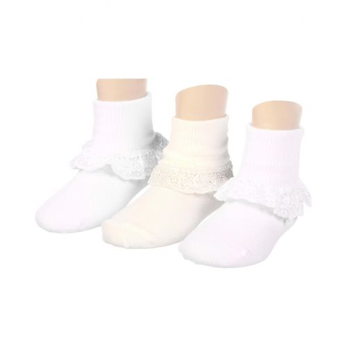  Jefferies Socks Chantilly Lace Sock 3-Pack (Infantu002FToddleru002FLittle Kidu002FBig Kid)