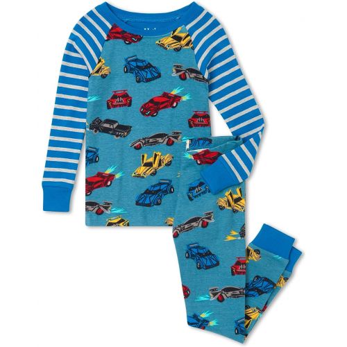 해틀리 Hatley Kids Cars Organic Cotton Raglan Pajama Set (Toddleru002FLittle Kidsu002FBig Kids)