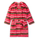 Hatley Kids Candy Cane Stripes Fleece Robe (Toddleru002FLittle Kidsu002FBig Kids)
