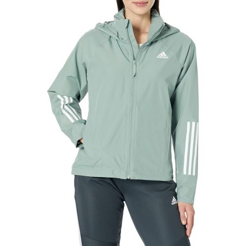 아디다스 Womens adidas Outdoor BSC 3-Stripes RainRdy Jacket
