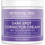 WhiteningLabs Dark Spot Corrector Face Body Cream. Spot Fade Remover Diminisher for Men and Women 4 OZ