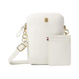 Tommy Hilfiger Phone Crossbody Top Zip Phone Crossbody with Card Case Pebble PVC