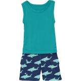 Kickee Pants Kids Tank & Cargo Shorts Outfit Set (Toddler)