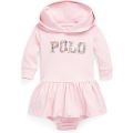 Polo Ralph Lauren Kids Logo Jersey Hooded Dress & Bloomer (Infant)