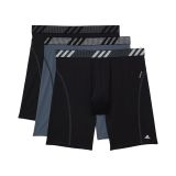 Adidas Sport Performance Mesh Long Boxer Brief Underwear 3-Pack