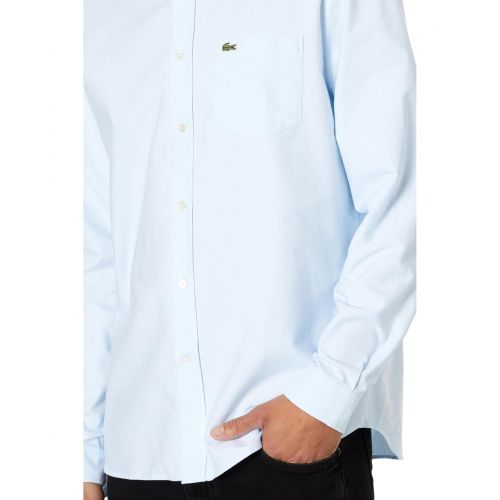 라코스테 Lacoste Long Sleeve Regular Fit Oxford Button-Down Shirt