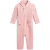 Polo Ralph Lauren Kids Ribbed Cotton Shawl-Collar Coverall (Infant)