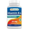 Best Naturals Vitamin B-6 25 Mg Tablets, 250 Count