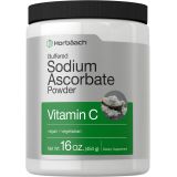 Buffered Sodium Ascorbate Vitamin C Powder 16 oz Vegan, Non-GMO, and Gluten Free Supplement by Horbaach