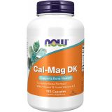 NOW Supplements, Cal-Mag DK with Vitamin D-3 and Vitamin K-2, Supports Bone Health*, 180 Capsules