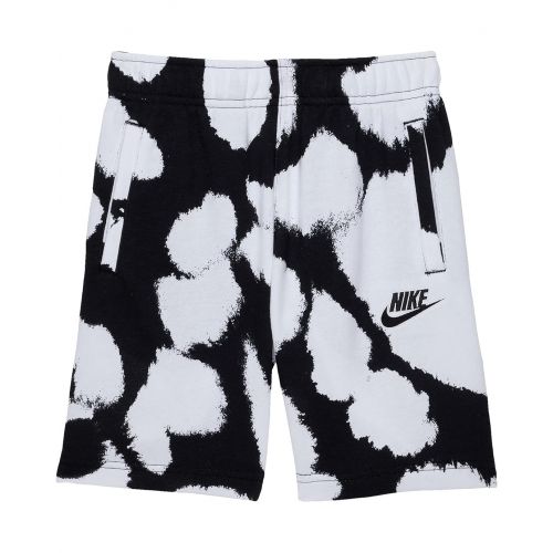 나이키 Nike Kids Sportswear Dot-Dye French Terry Shorts (Little Kids)