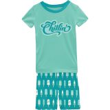 Kickee Pants Kids Short Sleeve Graphic Pajama Set with Shorts (Toddleru002FLittle Kidsu002FBig Kids)
