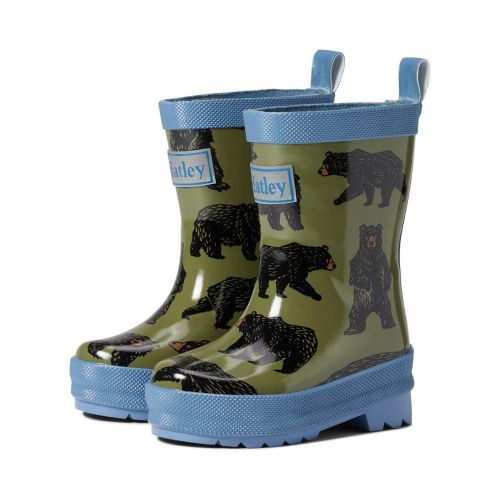 해틀리 Hatley Kids Wild Bears Shiny Rain Boots (Toddleru002FLittle Kidu002FBig Kid)