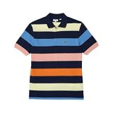 Lacoste Kids Short Sleeve Color-Block Striped Polo (Toddleru002FLittle Kidsu002FBig Kids)
