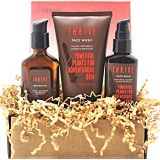 Thrive Natural Care THRIVE Natural Mens Skin Care Set (3 Piece)  Grooming Gift Set to Wash, Shave, and Moisturize Daily; Gift for Men Made in USA with Organic & Unique Natural Ingredients for Healthy