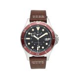 Timex 41 mm Navi XL Automatic Stainless Steel Brown Leather Strap