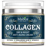 Mabox Collagen Cream - Anti Aging Face Moisturizer - Skin Care Cream for Face and Body with Retinol ,Hyaluronic Acid, Coconut Oil and Jojoba Oil - Best Day and Night Cream(1.7 Fl.