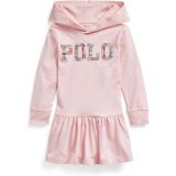Polo Ralph Lauren Kids Logo Cotton Jersey Hooded Dress (Toddler)