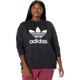 Adidas Originals Plus Size Trefoil Crew Sweatshirt