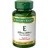 Natures Bounty Nature’s Bounty Vitamin E 1000 IU Softgels, Supports Antioxidant Health & Immune System, 1 Pack, 60 Softgels