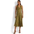 LAUREN Ralph Lauren Palm Leaf Jacquard Sleeveless Dress