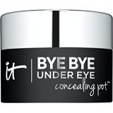 IT Cosmetics Bye Bye Under Eye Concealing Pot, Medium Tan (W) - Skin-Smoothing Eye Cream & Concealer - Covers Dark Circles Without Creasing or Cracking - With Hyaluronic Acid - 0.1