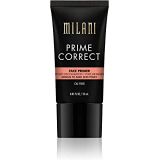 Milani Prime Correct Face Primer - Diffuses Discoloration + Pore-Minimizing - Medium/Dark (0.85 Fl. Oz.) Vegan, Cruelty-Free Face Makeup Primer to Color Correct Skin & Reduce Appea