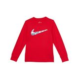 Nike Kids Long Sleeve Swoosh Graphic T-Shirt (Little Kids)