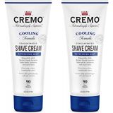 Cremo Barber Grade Cooling Shave Cream, Astonishingly Superior Ultra-Slick Shaving Cream Fights Nicks, Cuts and Razor Burn, 6 Oz (2-Pack)
