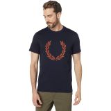 Fred Perry Flock Laurel Wreath T-Shirt